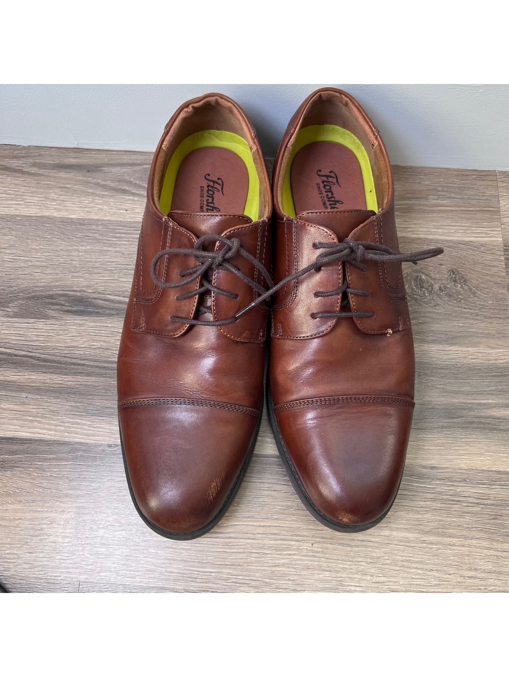 Florsheim Men's Brown Leather Oxford Dress Shoes Size 11D